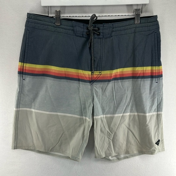 Rip Curl Other - Rip Curl Blue and Red  - Board Shorts with Retro Stripes - Lay Days - Size 34